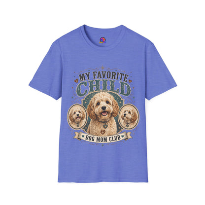 My Favorite Child Dog Mom T-Shirt — Cute Doodle Portrait Pet Lover Tee