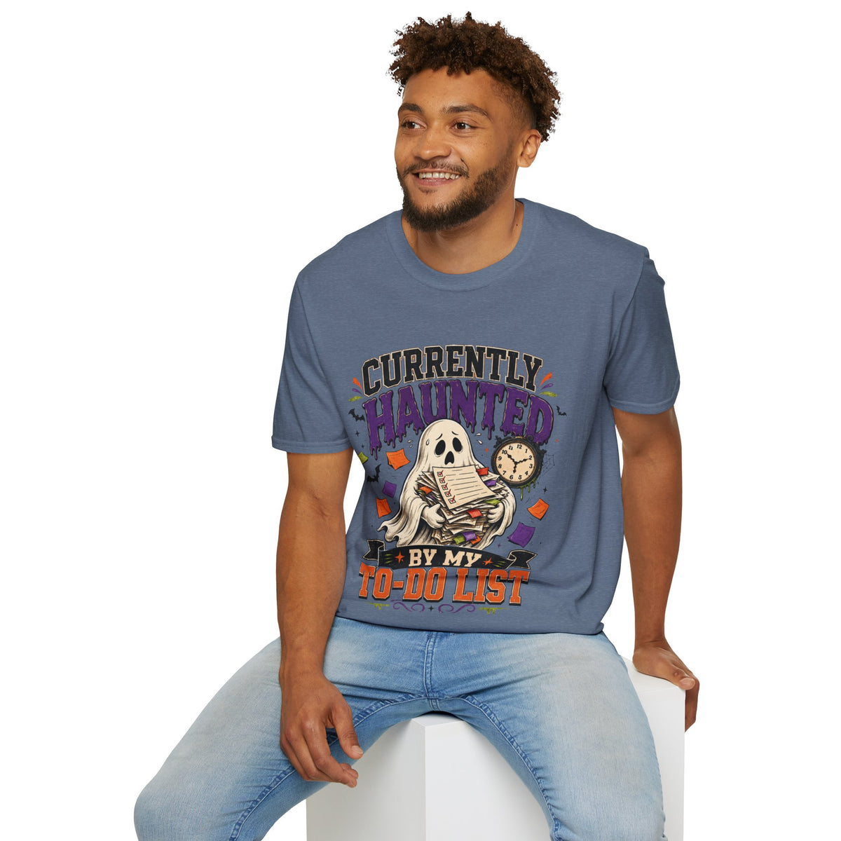 Halloween Currently Haunted Unisex Softstyle T-Shirt