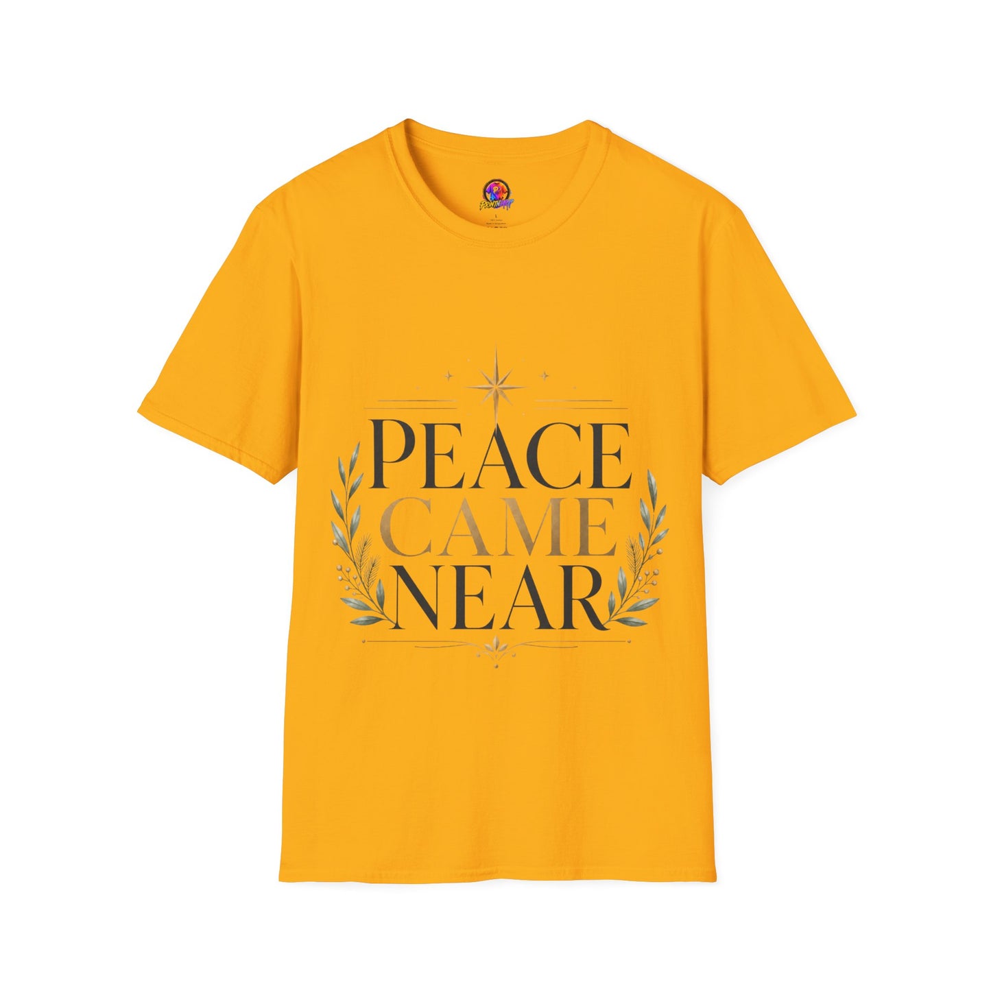 Peace Came Near T‑Shirt — Christmas Nativity Holiday Tee