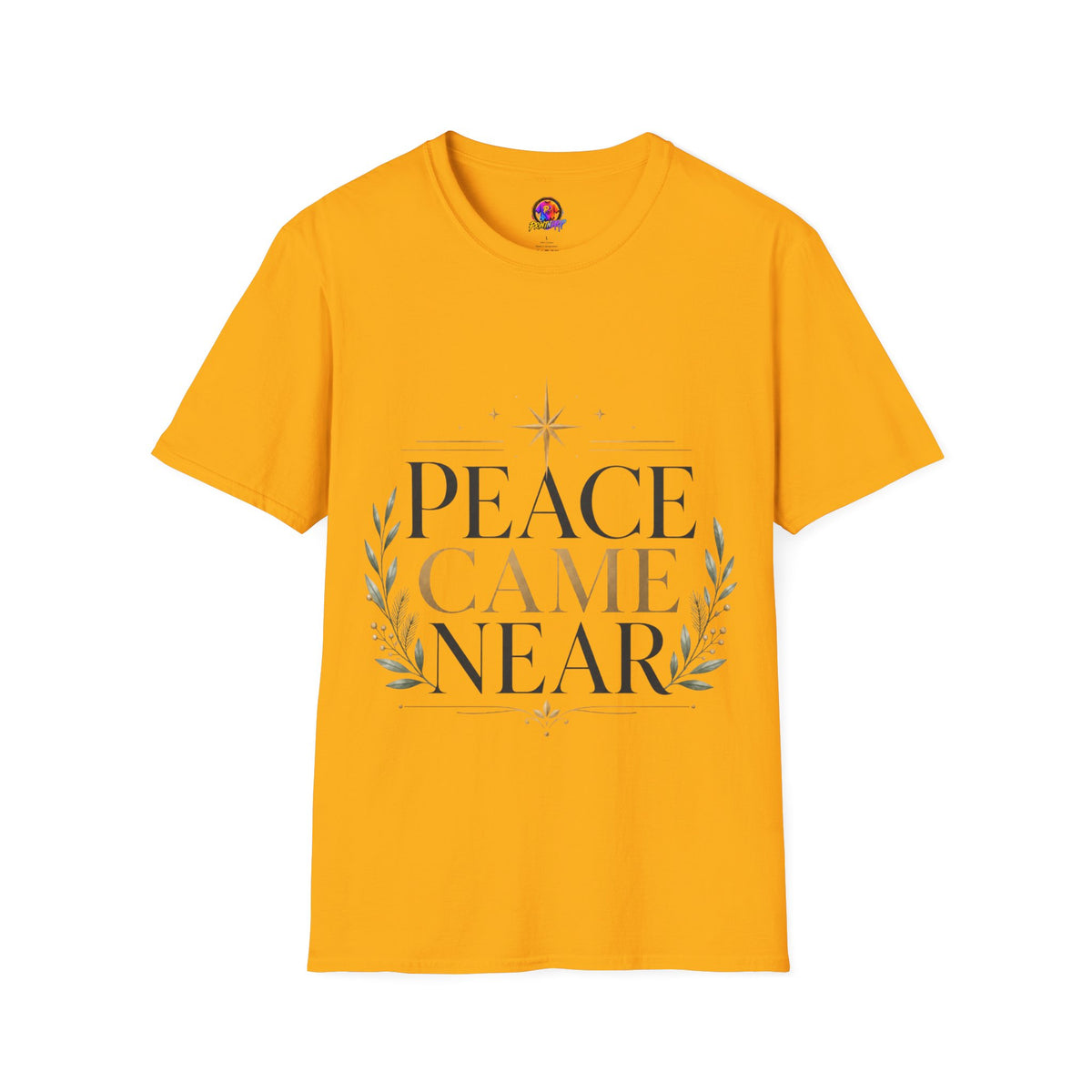 Peace Came Near T‑Shirt — Christmas Nativity Holiday Tee