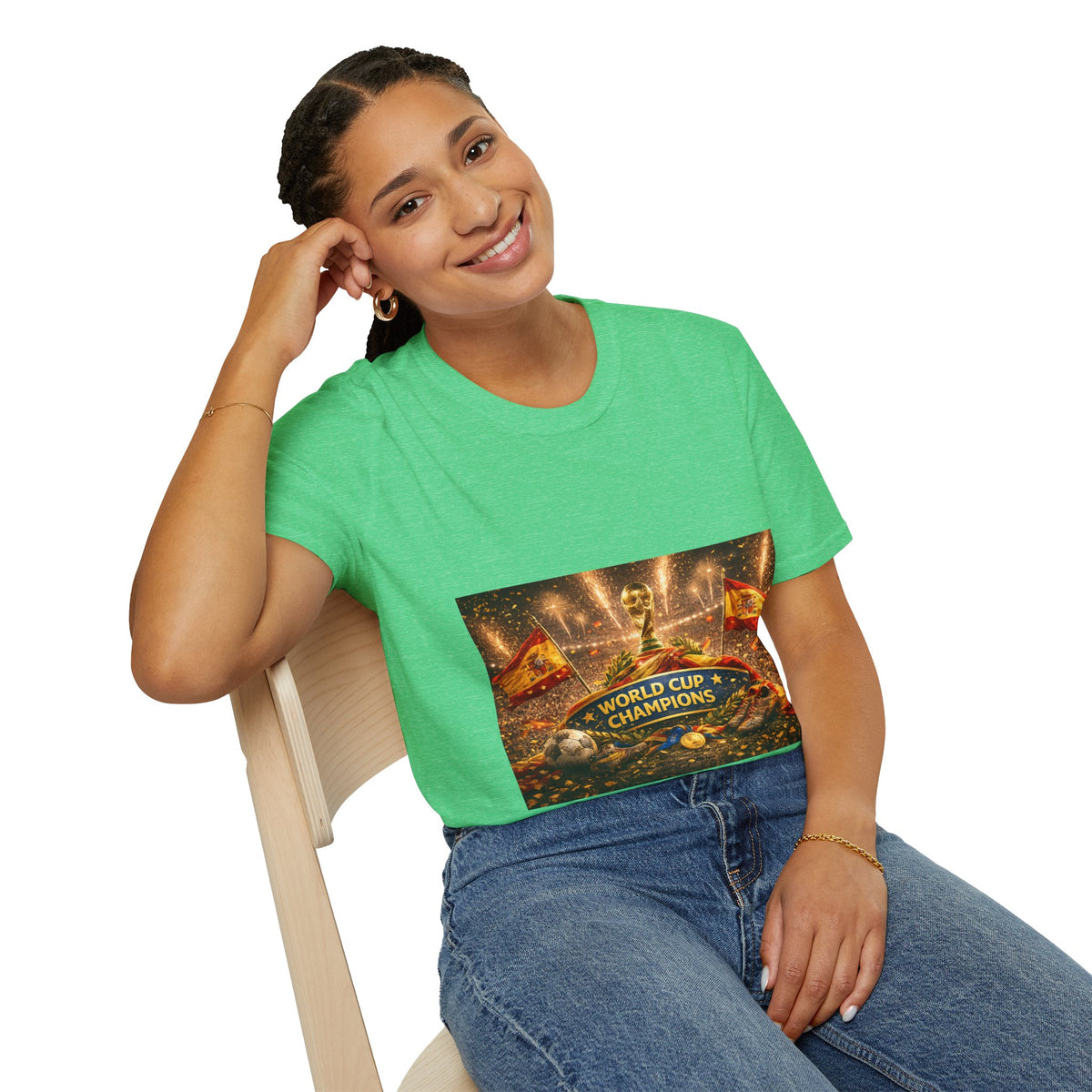 World Cup Champions T-Shirt — Spanish Football Victory Design