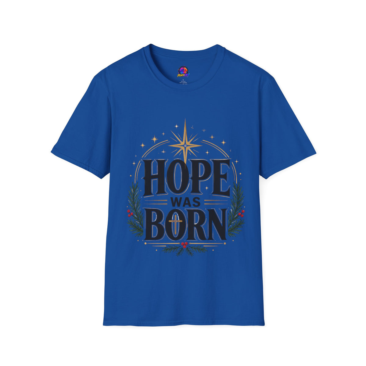 Hope Was Born T‑Shirt — Christmas Nativity Star Holiday Tee