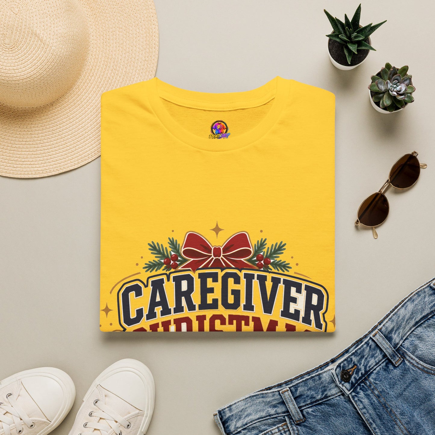 Caregiver Christmas Crew T-Shirt — Holiday Nurse & Caregiver Gift