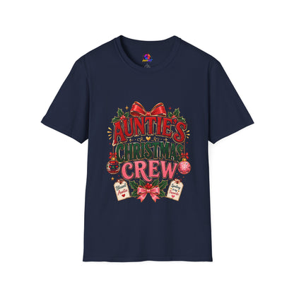 Auntie’s Christmas Crew T-Shirt — Holiday Family Pajama Tee