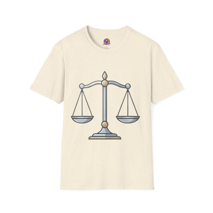 Libra Scales T-Shirt — Zodiac Balance Graphic Tee
