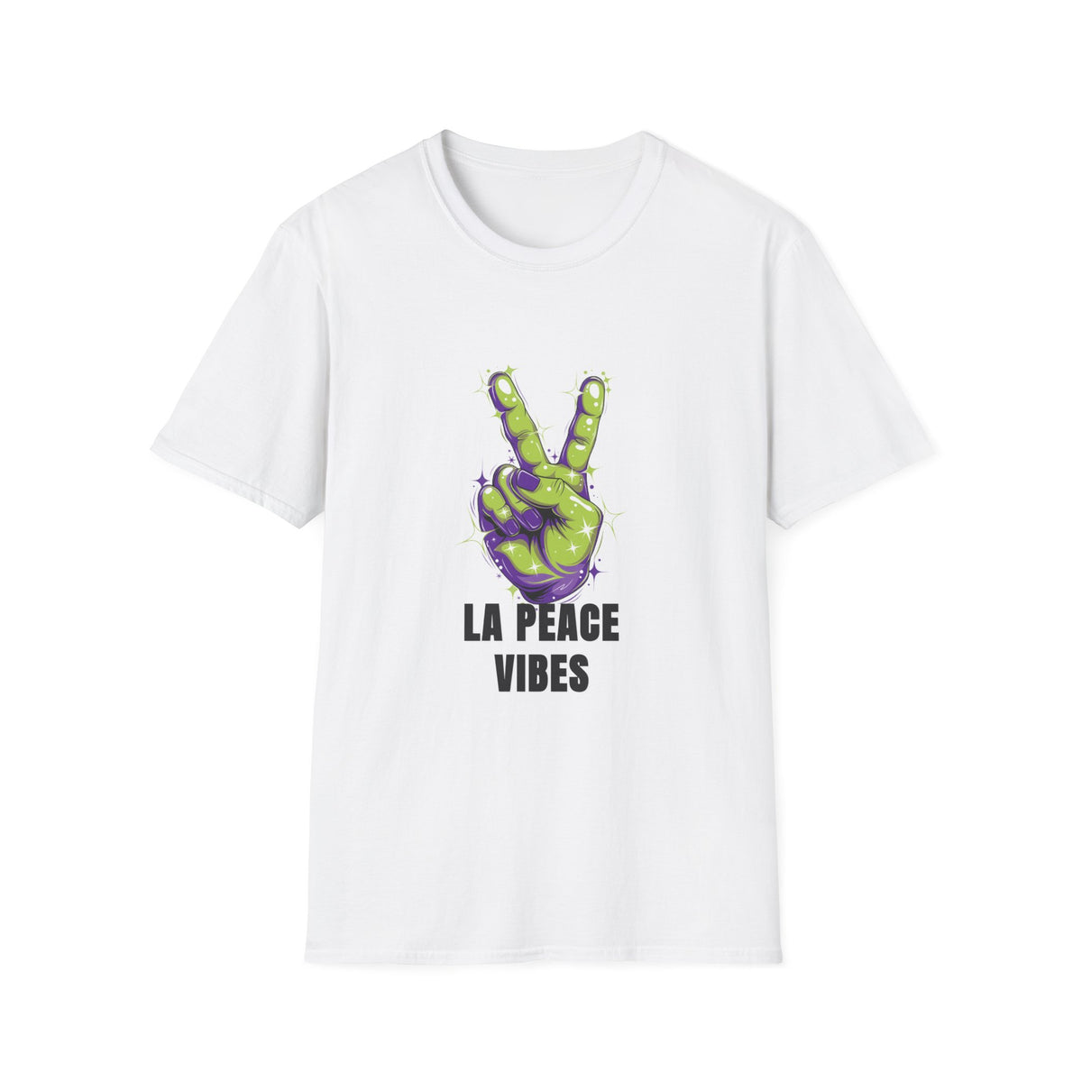 Peace Vibes T-Shirt — Green Alien Peace Sign Tee (La Peace Vibes) - Trending Now - August 2026