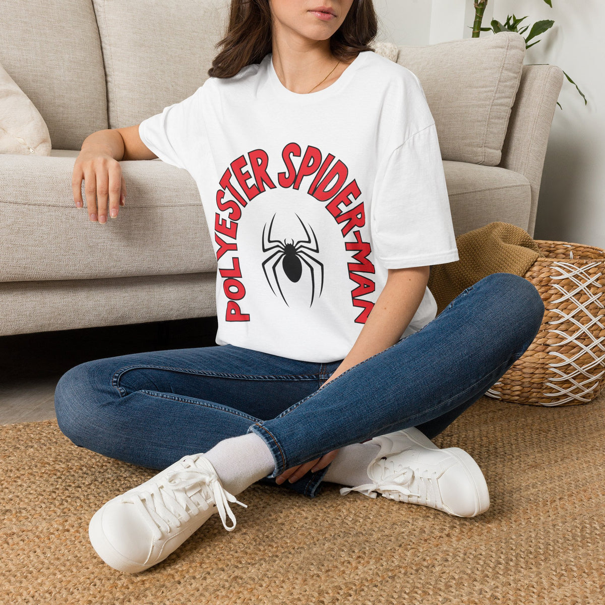 Spider Graphic T-Shirt — "Polyester Spiderman" Retro Spider Logo Tee - Trending Now - August 2026
