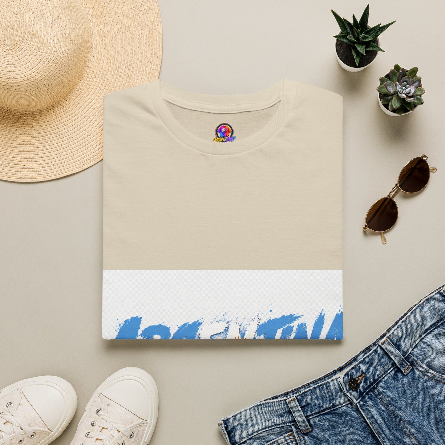 Argentina Graphic T-Shirt — Argentina Typography Tee with Sun & Flag Colors