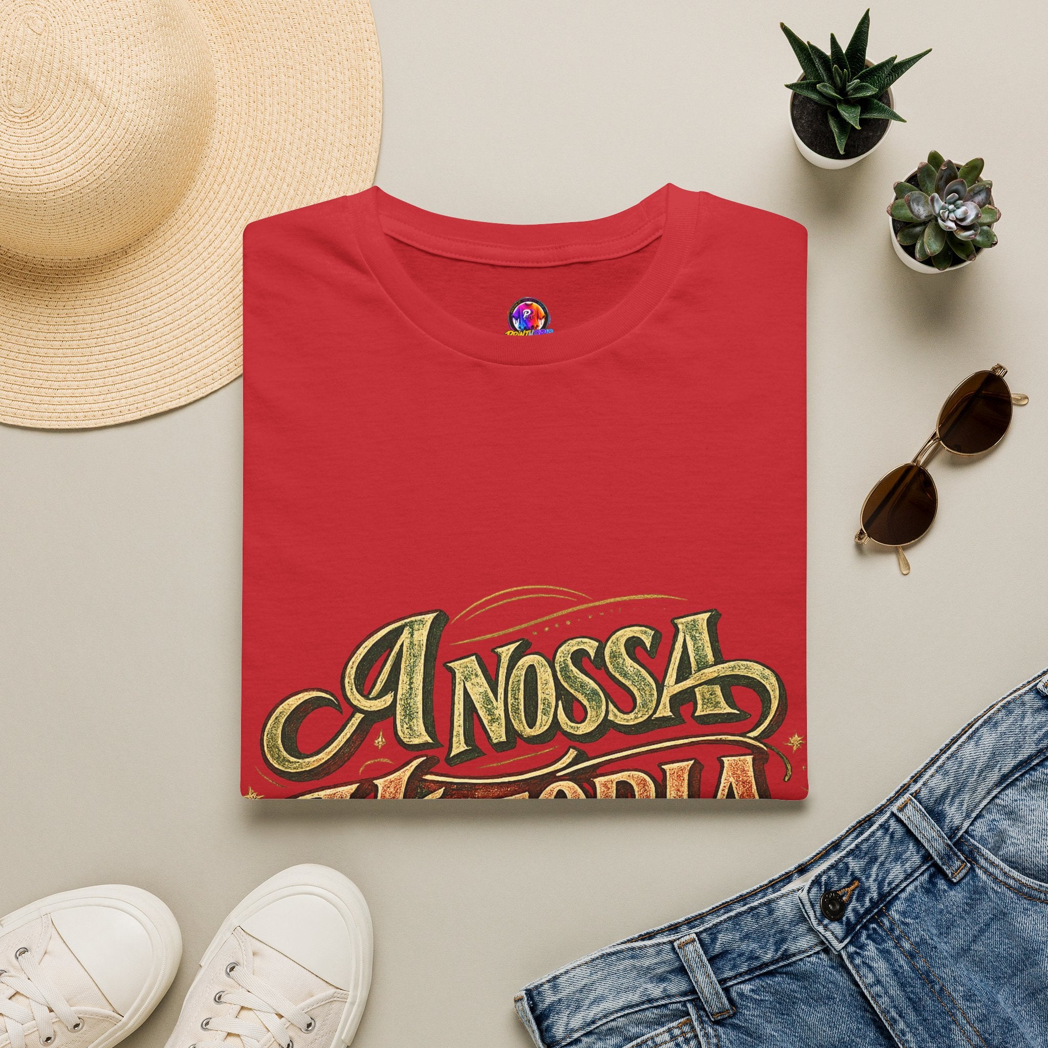 Portugal T-Shirt — "A Nossa História" Vintage Compass Graphic Tee