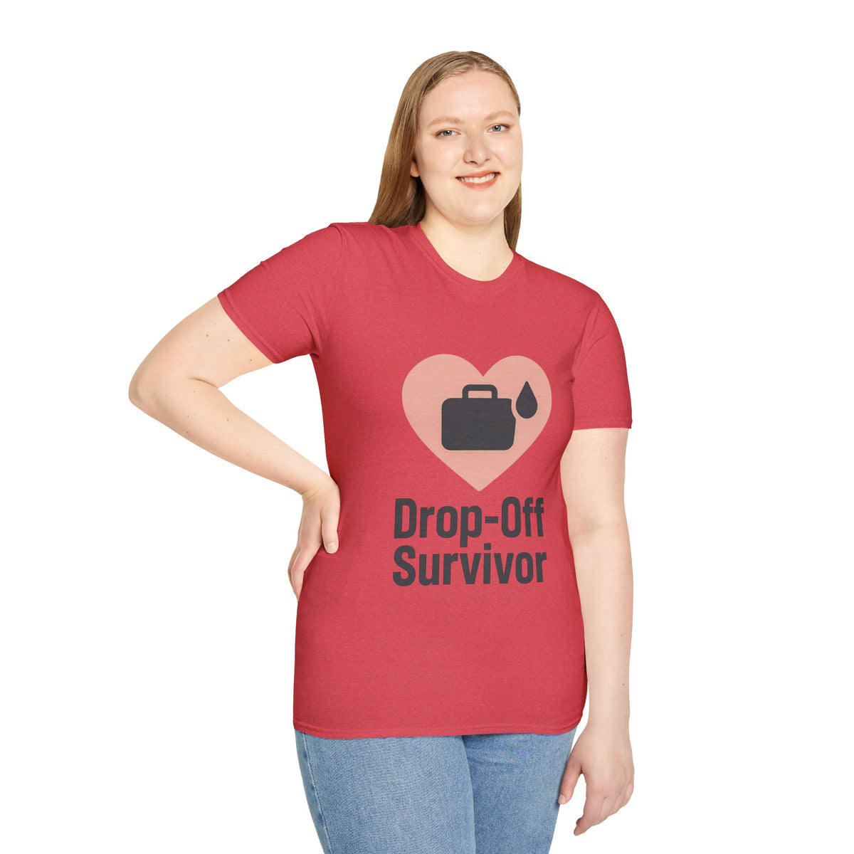 Drop-Off Survivor T-Shirt — Heart & Inkjet Printer Rescue Tee - Trending Now - August 2026