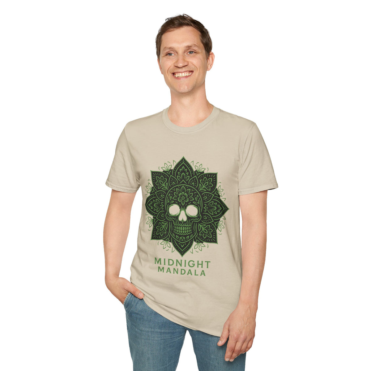 Mandala Skull T-Shirt — Midnight Mandala Floral Skull Tee - Trending Now - August 2026