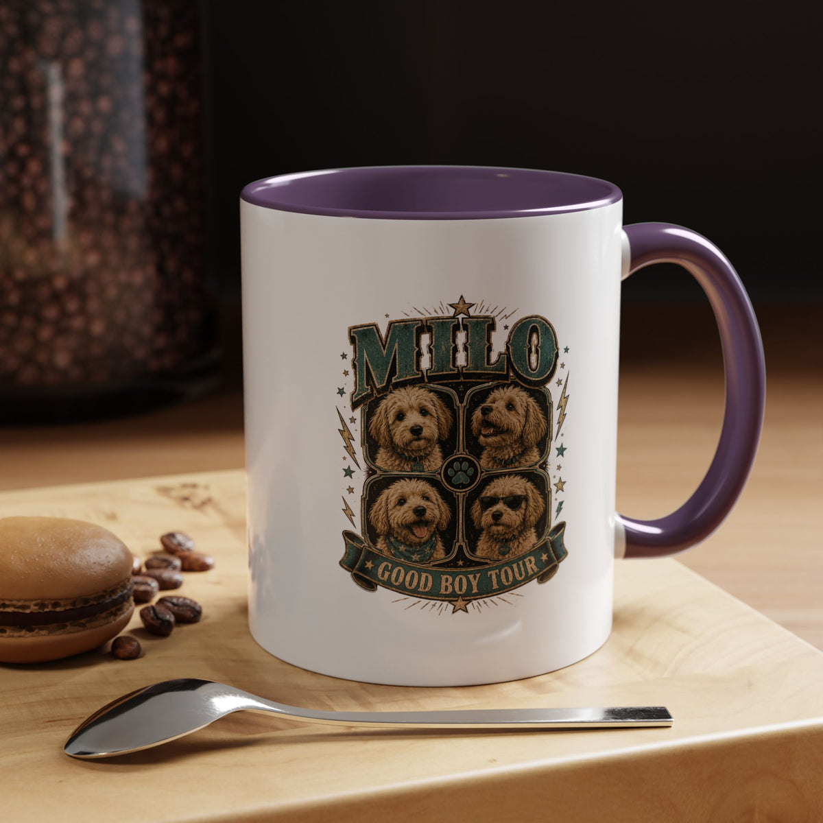 Milo Bailey Dog Dad Mom Milo 'Good Boy Tour' Accent Coffee Mug – Dog Lover