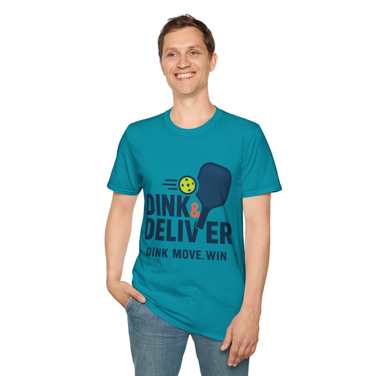 Pickleball Player T‑Shirt — 'Dink. Drive. Deliver.' Graphic Tee for Pickleball Fans - Trending Now - August 2026