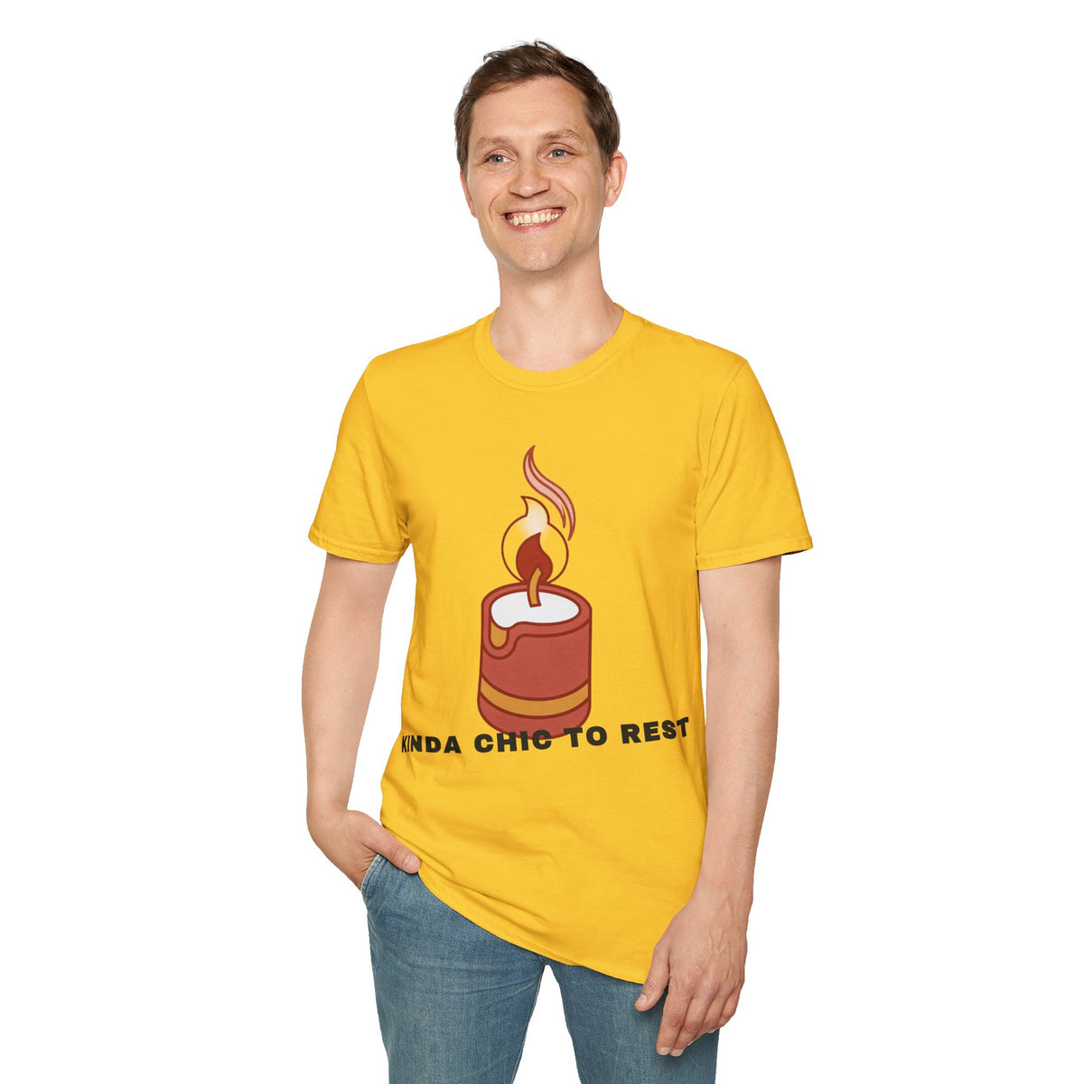 Candle Graphic T-Shirt — 'Kinda Lit' Cozy Candle Tee - Trending Now - September 2026