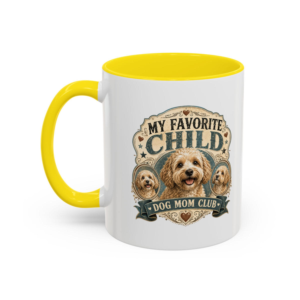 Milo Bailey Dog Dad Mom Dog Mom Coffee Mug - "My Favorite Child" Poodle Doodle Gift