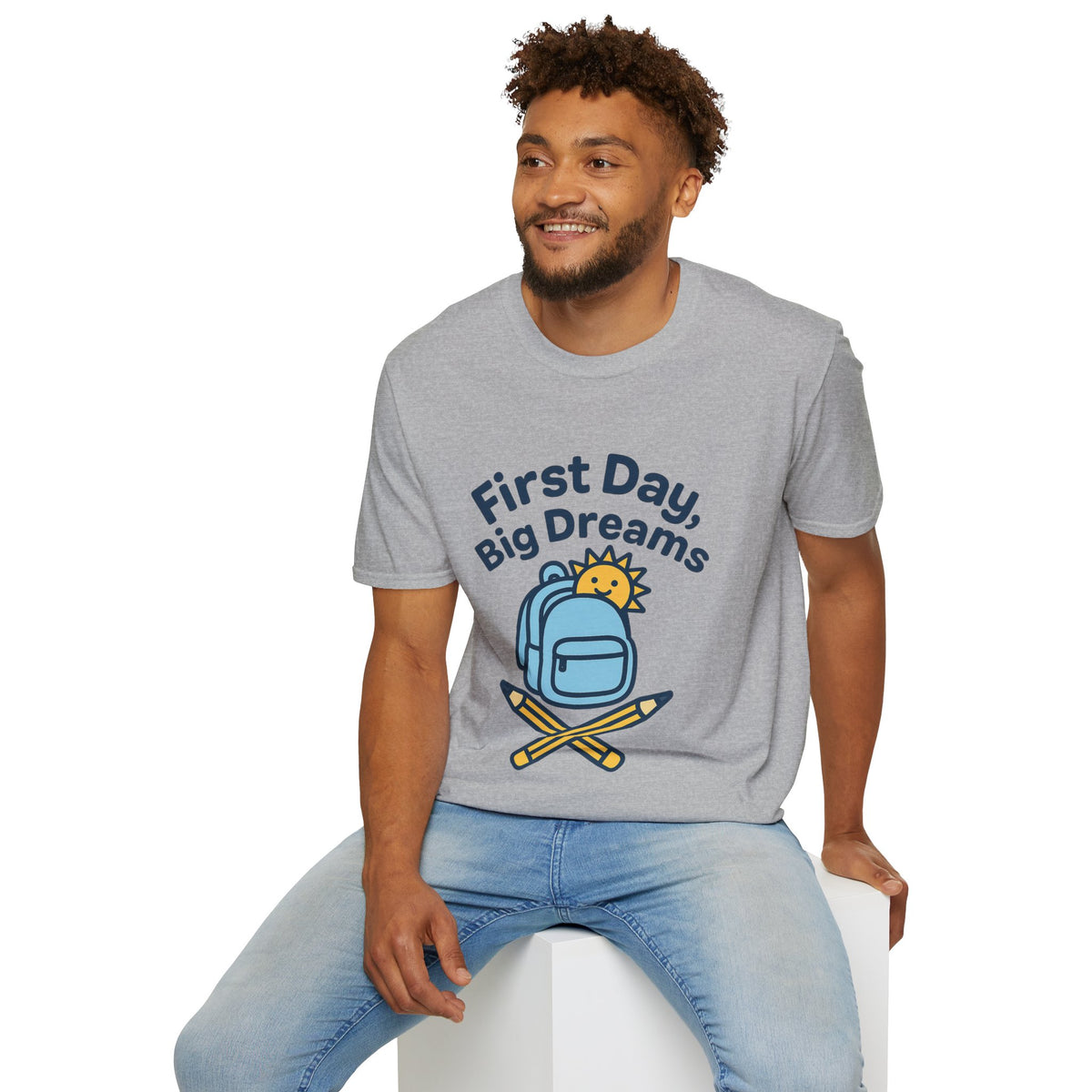 First Day Big Dreams T-Shirt — Cute Backpack & Pencil Back-to-School Tee - Trending Now - August 2026