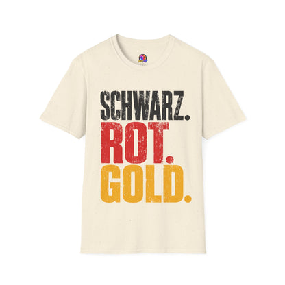 Germany Schwarz Rot Gold T-Shirt — German Flag Pride Graphic Tee