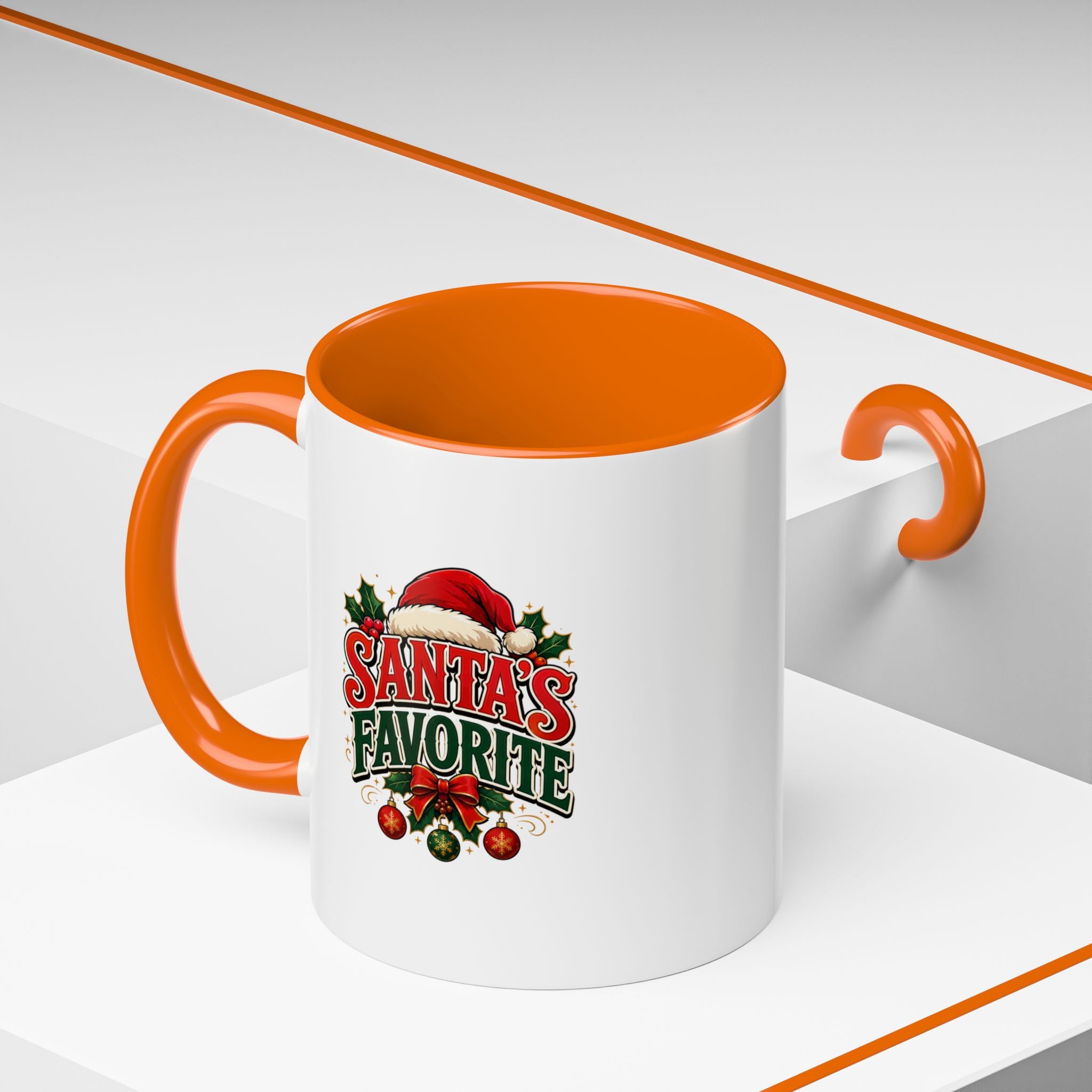 Santa's Favorite Accent Coffee Mug – Festive Holiday Ceramic Gift