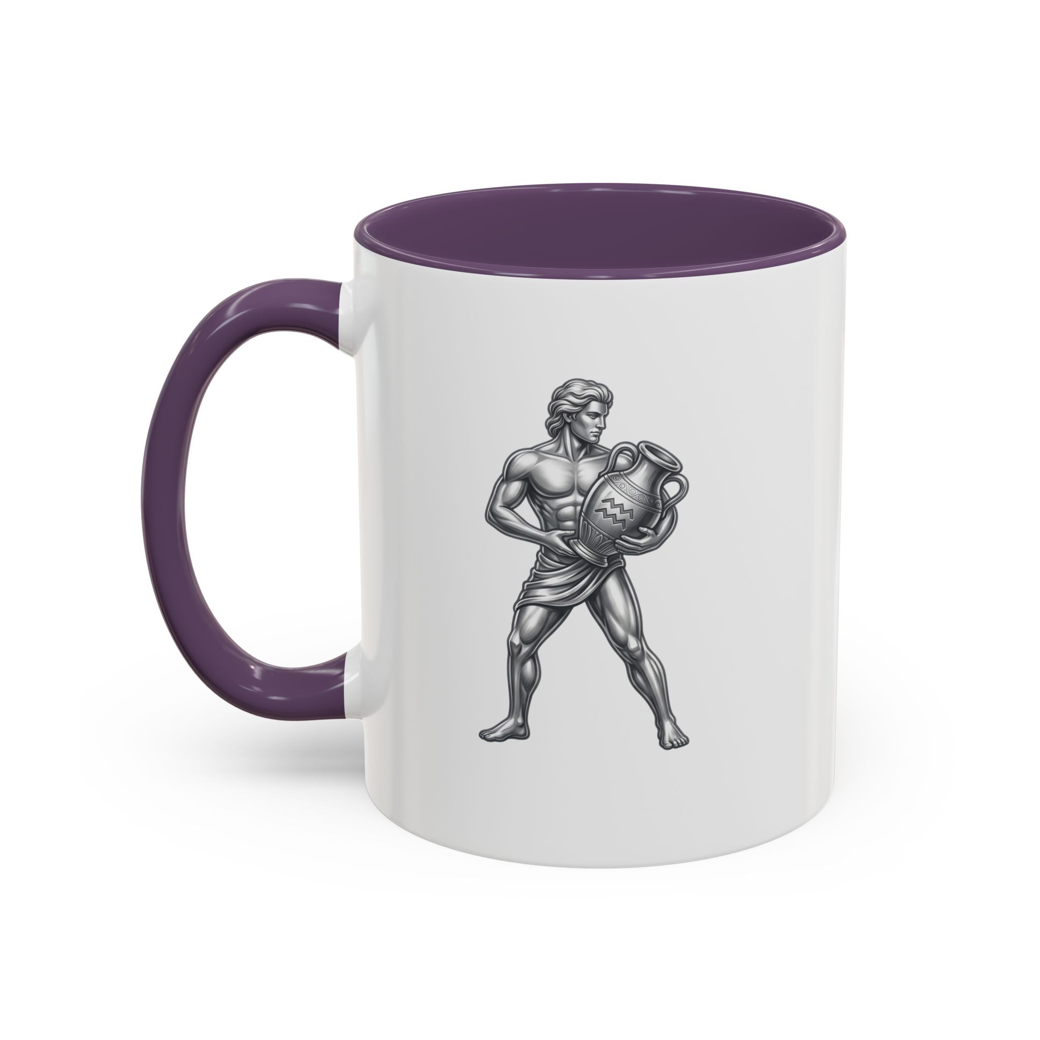 Aquarius Zodiac Accent Coffee Mug – Astrology Sign Gift
