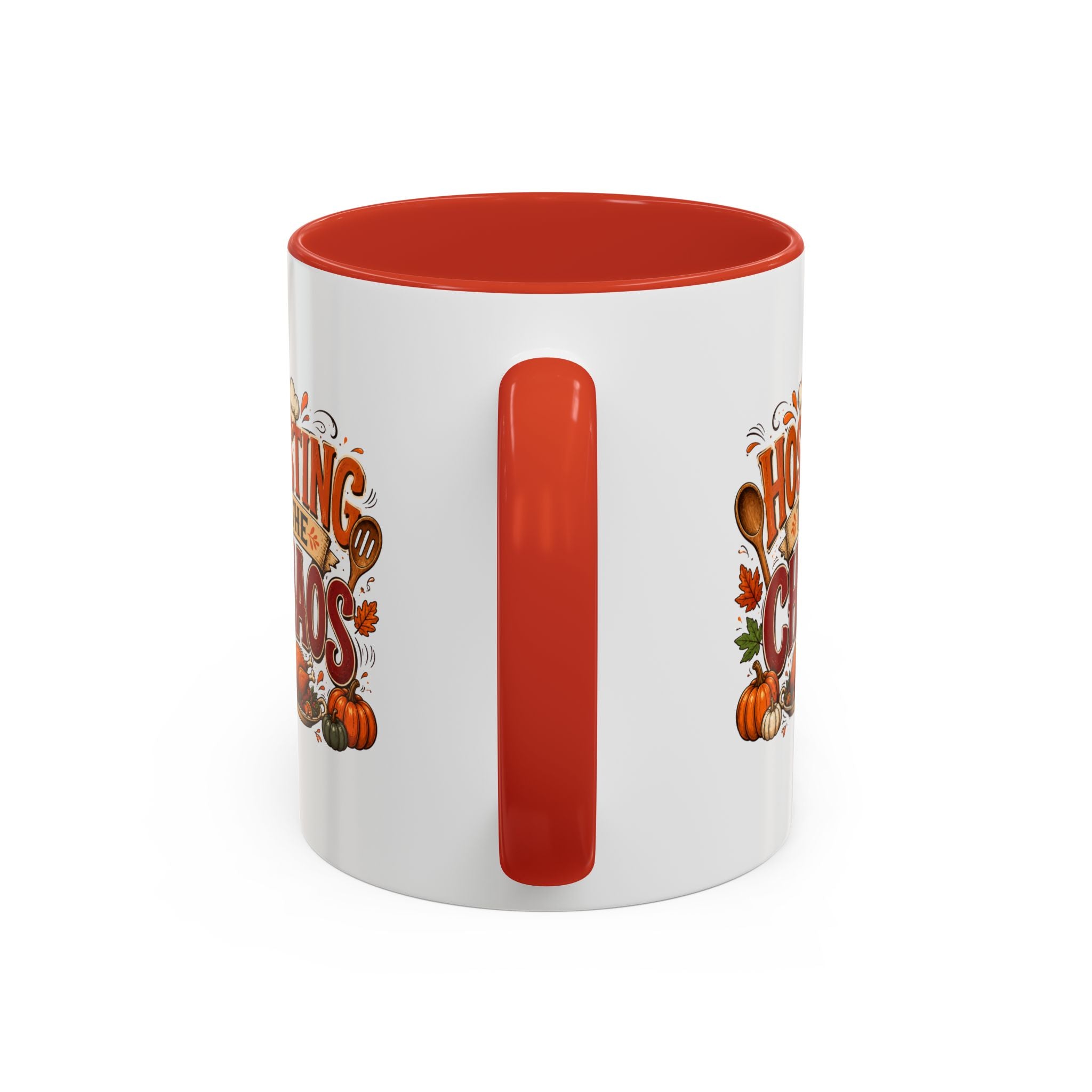 Thanksgiving Mug Hosting the Chaos Accent Coffee Mug — Thanksgiving Pumpkin Fall Kitchen Gift