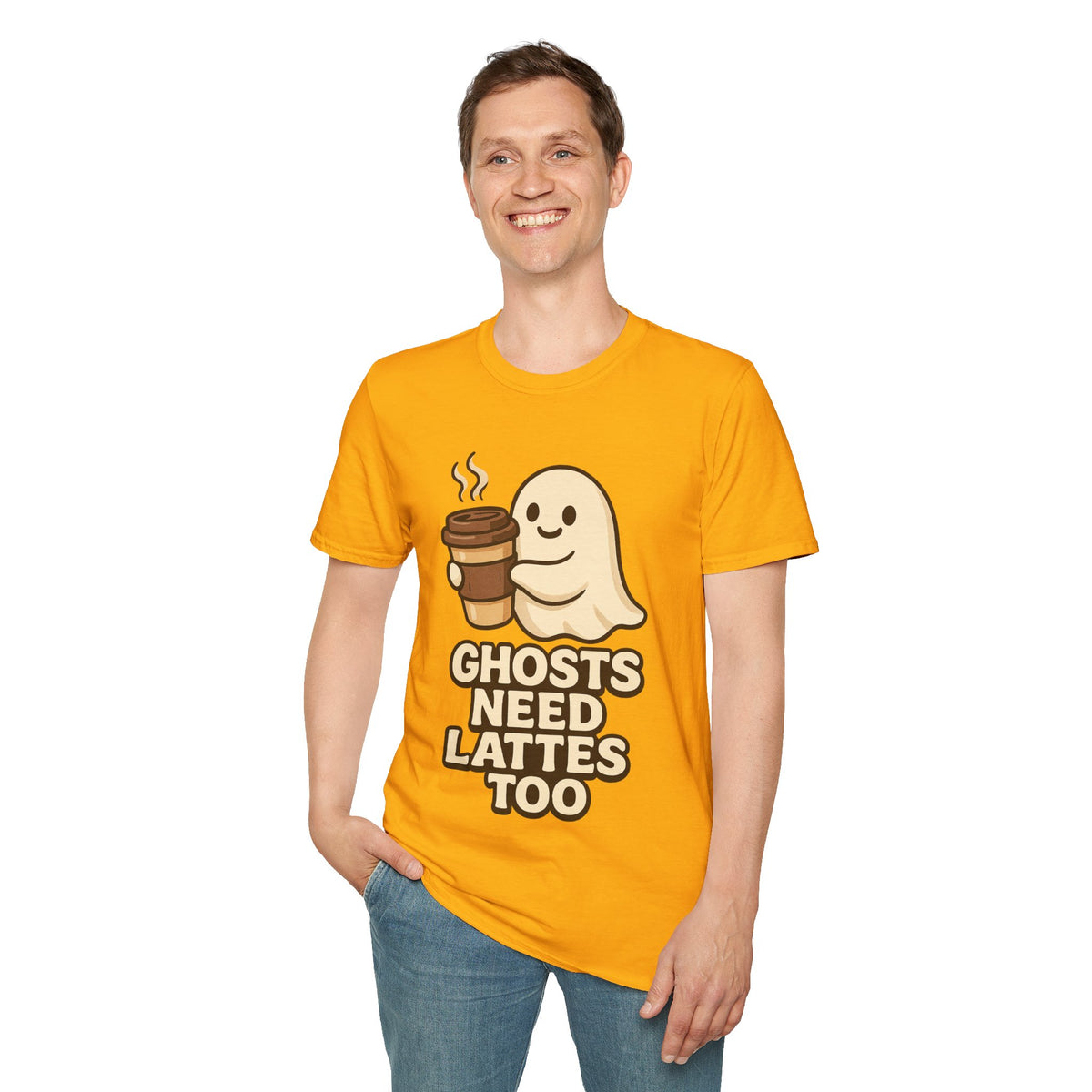 Ghosts Need Lattes Too T-Shirt - Trending Now - August 2026