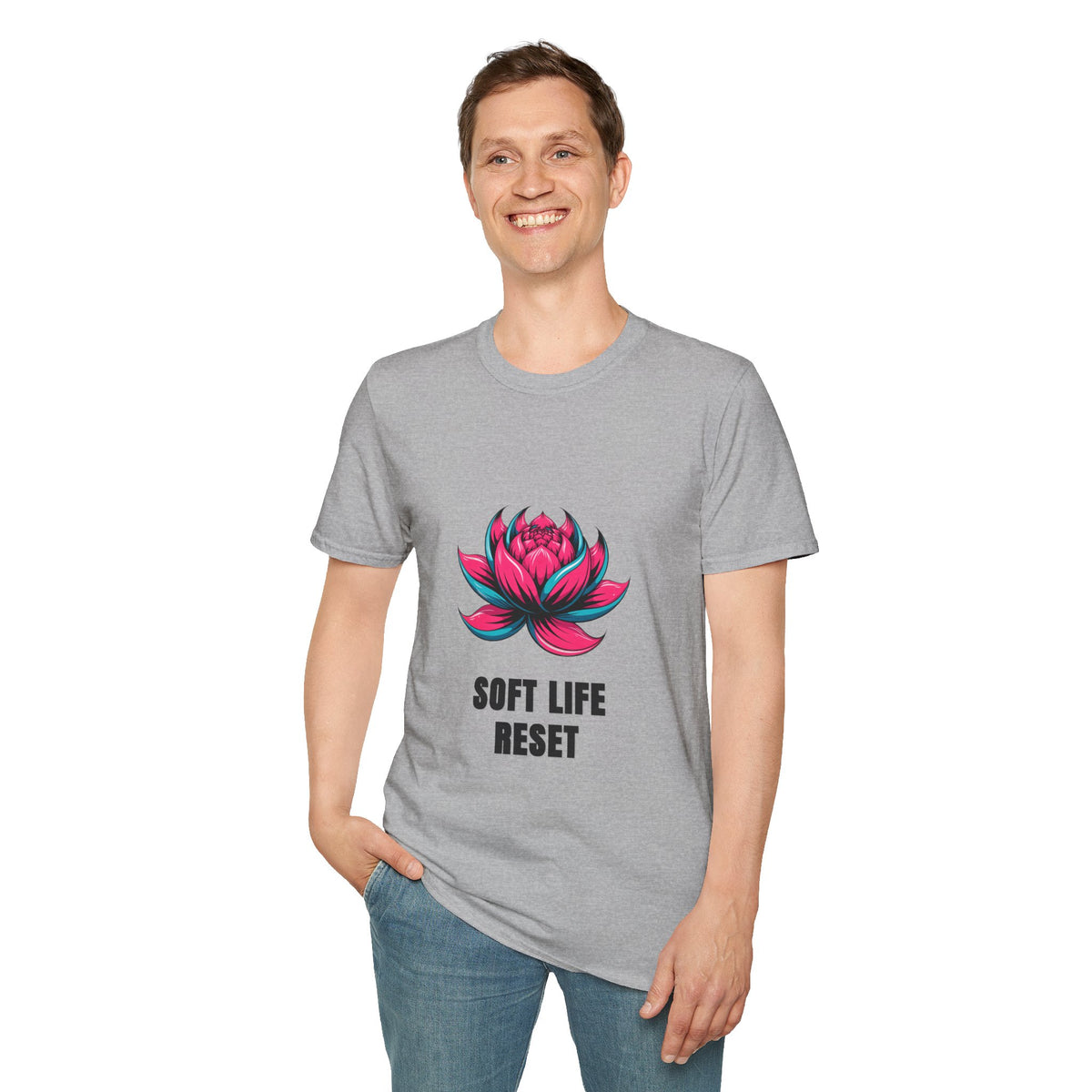 Lotus Graphic T-Shirt — 'Soft Life Reset' Relaxed Tee - Trending Now - August 2026