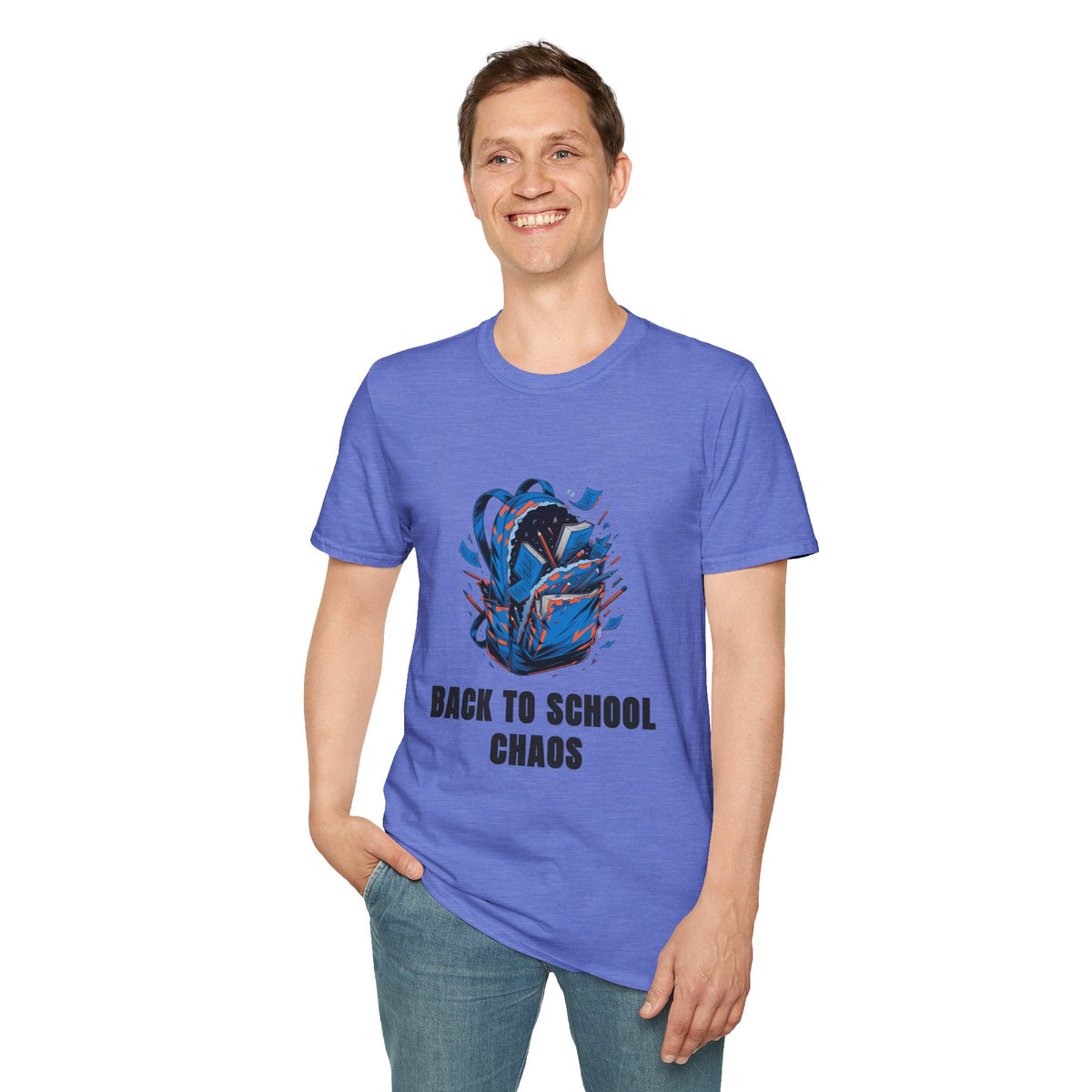 Back to School Chaos T-Shirt — Graphic Backpack Design - Trending Now - August 2026