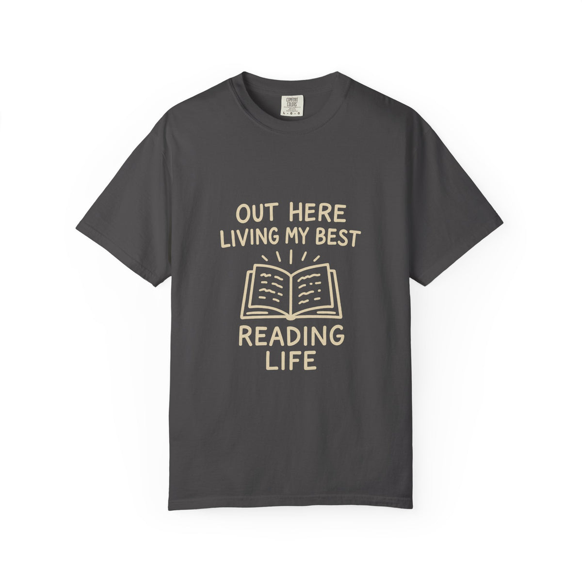 Reading Life T-Shirt — "Out Here Living My Best Reading Life" Book Lover Tee - Trending Now - October 2026