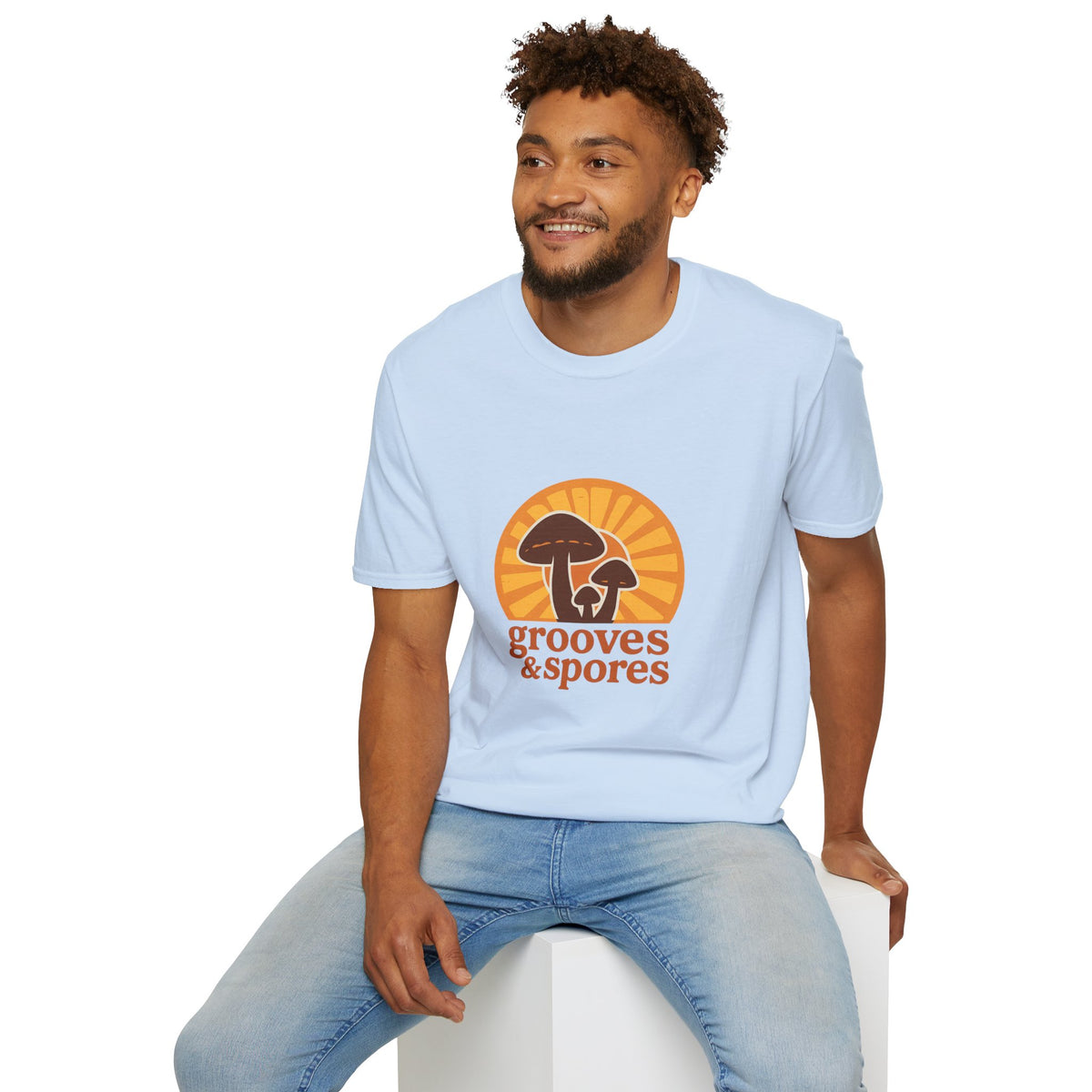 Vintage Mushroom T-Shirt — 'Grooves & Spores' Retro Psychedelic Tee - Trending Now - August 2026