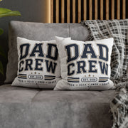 Dad Crew Decorative Pillowcase Milo Bailey Dog Dad Mom – Personalized Family Name Accent