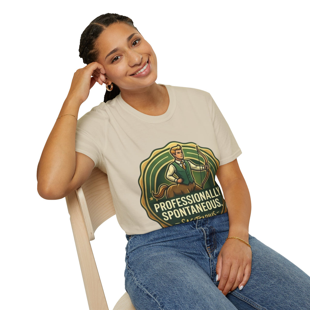 Sagittarius Archer T‑Shirt — "Professionally Spontaneous" Zodiac Tee