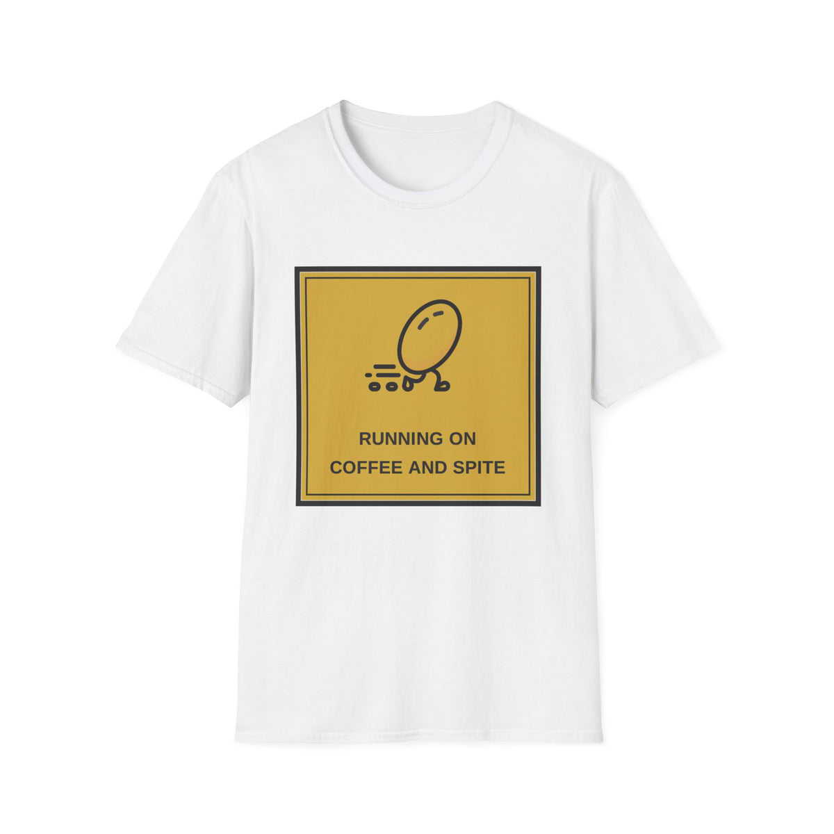 T-Shirt — Running On Coffee And Spite Graphic Tee - Trending Now - August 2026