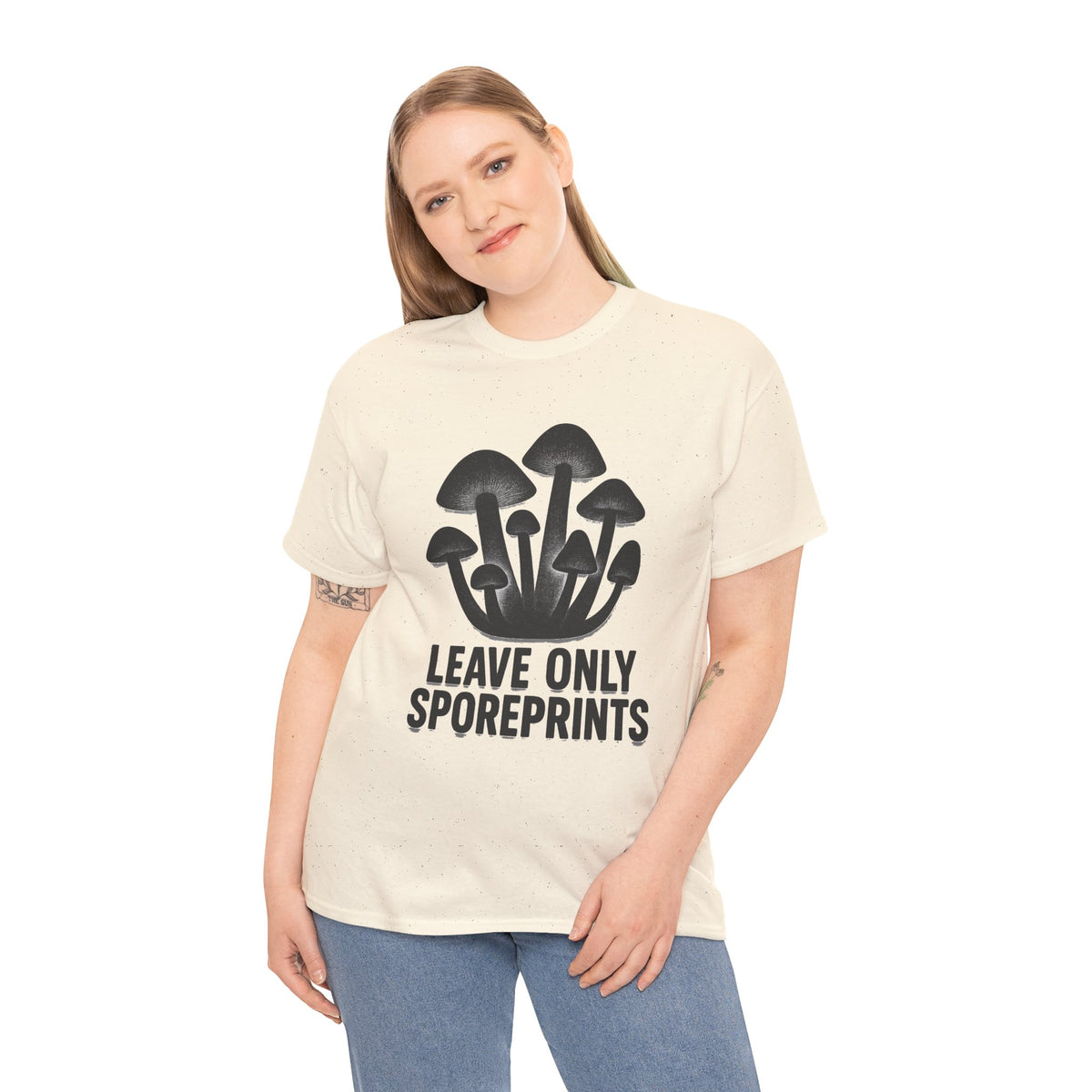 Mushroom Tee — "Leave Only Sporeprints" Eco Nature Graphic Shirt - Trending Now - August 2026
