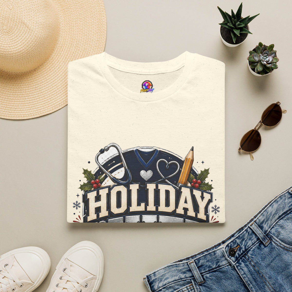 Holiday Shift Survivor T-Shirt — Nurse & Healthcare Worker Gift