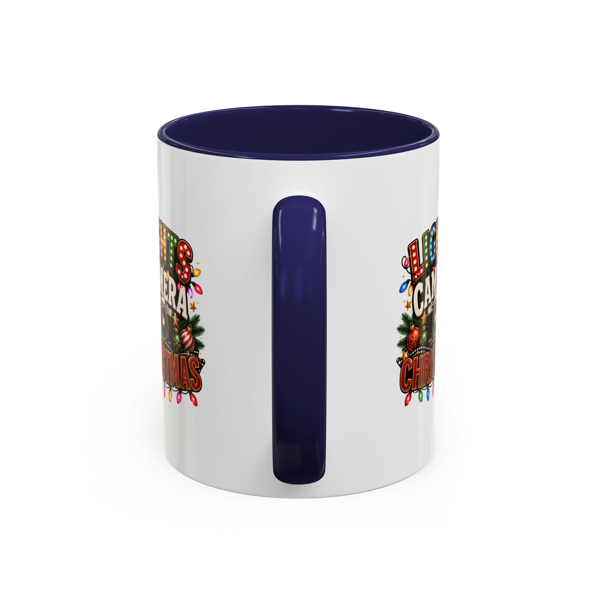 Accent Coffee Mug Lights Camera Christmas