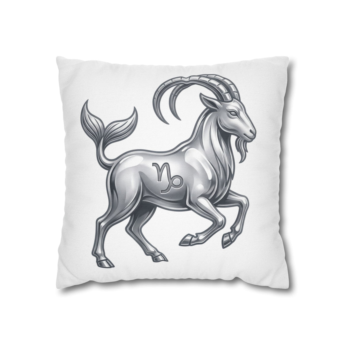 Capricorn Zodiac Pillowcase — Goat-Mermaid Astrology Cushion Cover