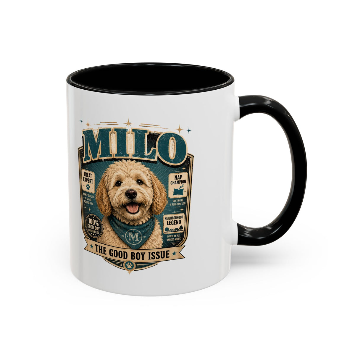 Milo Bailey Dog Dad Mom Accent Coffee Mug