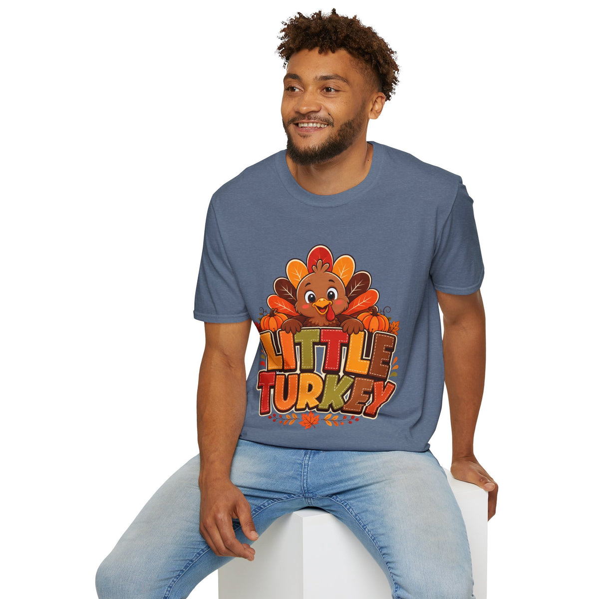 Thanksgiving T-Shirt Little Turkey T‑Shirt – Cute Thanksgiving Kids & Family Tee