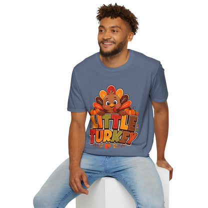 Little Turkey T‑Shirt – Cute Thanksgiving Kids & Family Tee