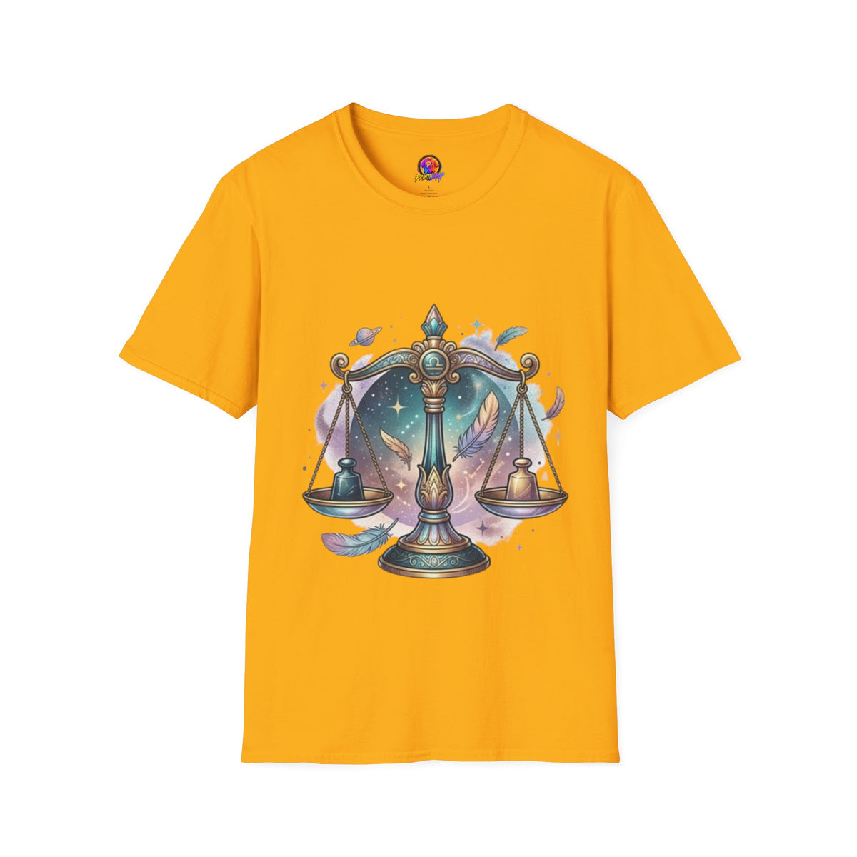 Libra Scales Zodiac T-Shirt — Celestial Astrology Graphic Tee