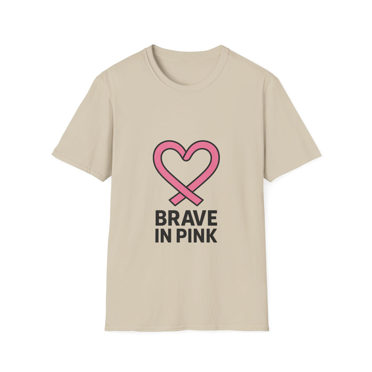 Brave in Pink T-Shirt — Breast Cancer Awareness Heart Tee - Trending Now - October 2026