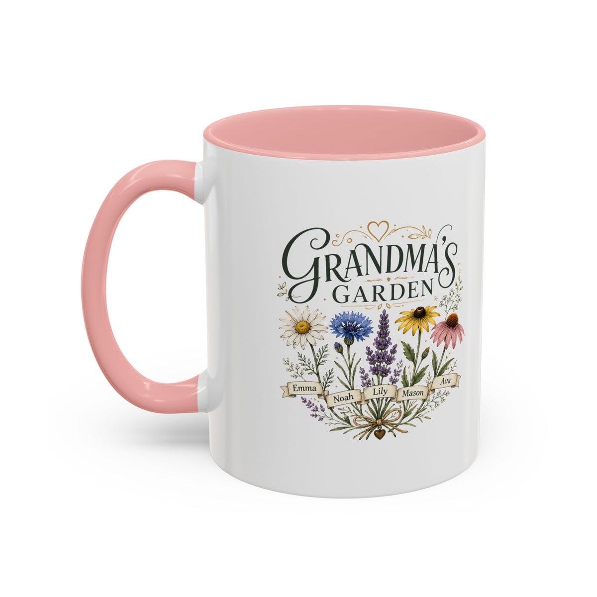 Milo Bailey Dog Dad Mom Grandma's Garden Floral Coffee Mug – Personalized  Accent Mug
