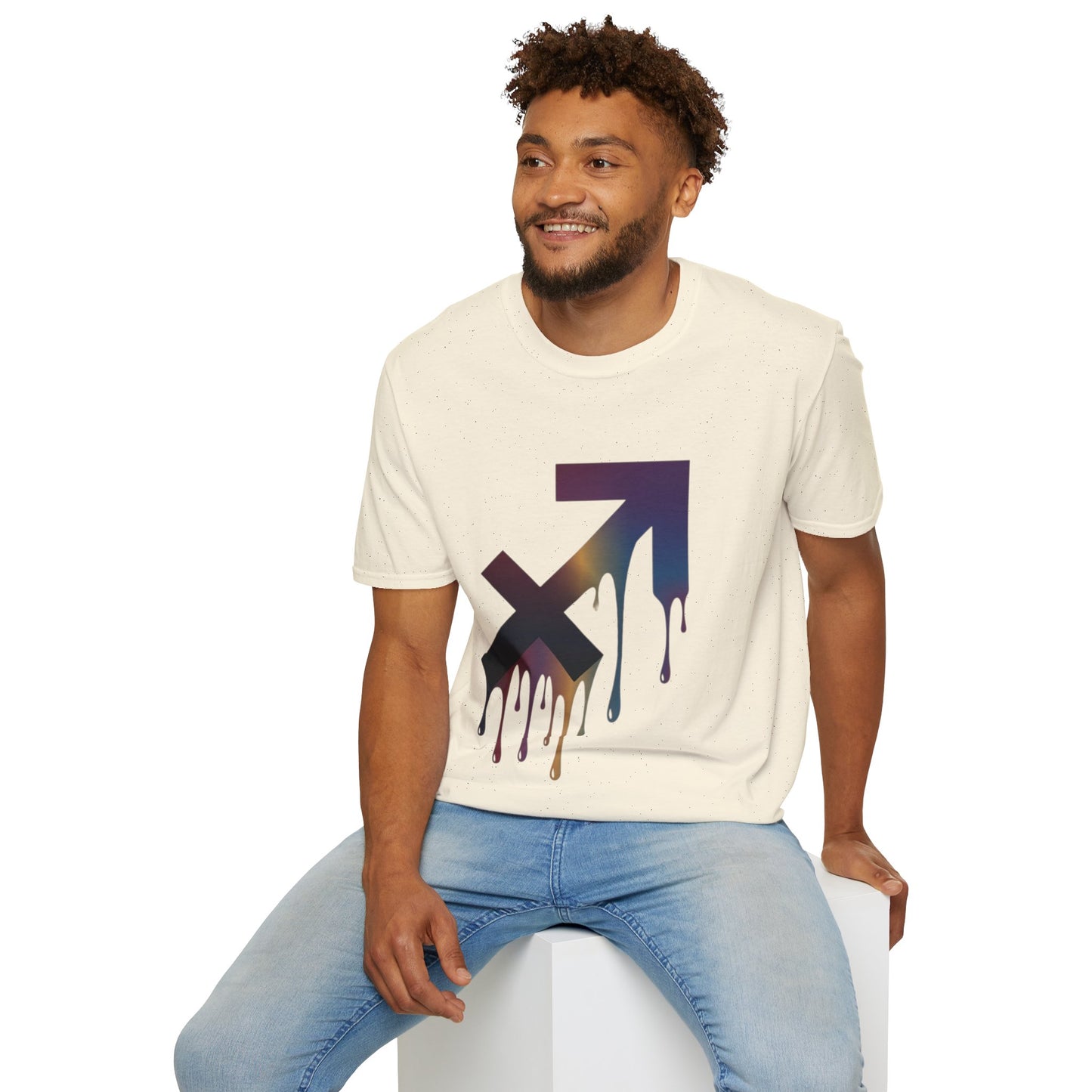 Sagittarius Drip T-Shirt — Gradient Astrological Arrow Tee