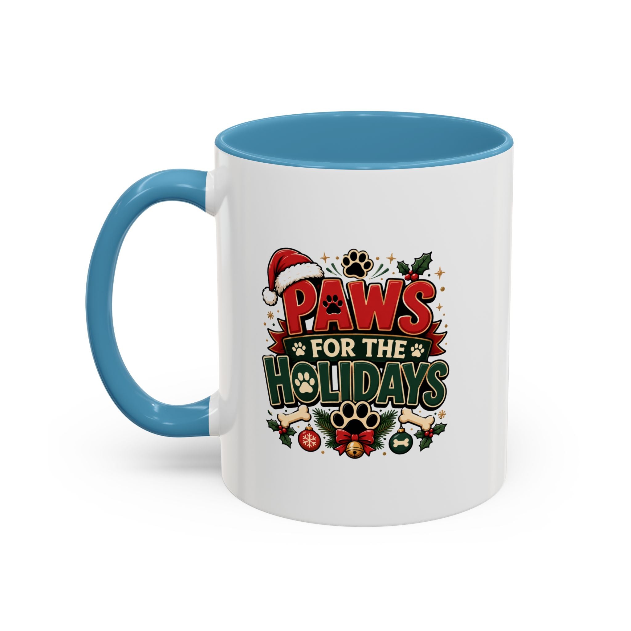 Paws for the Holidays Coffee Mug - Festive Pet Lover Accent Mug