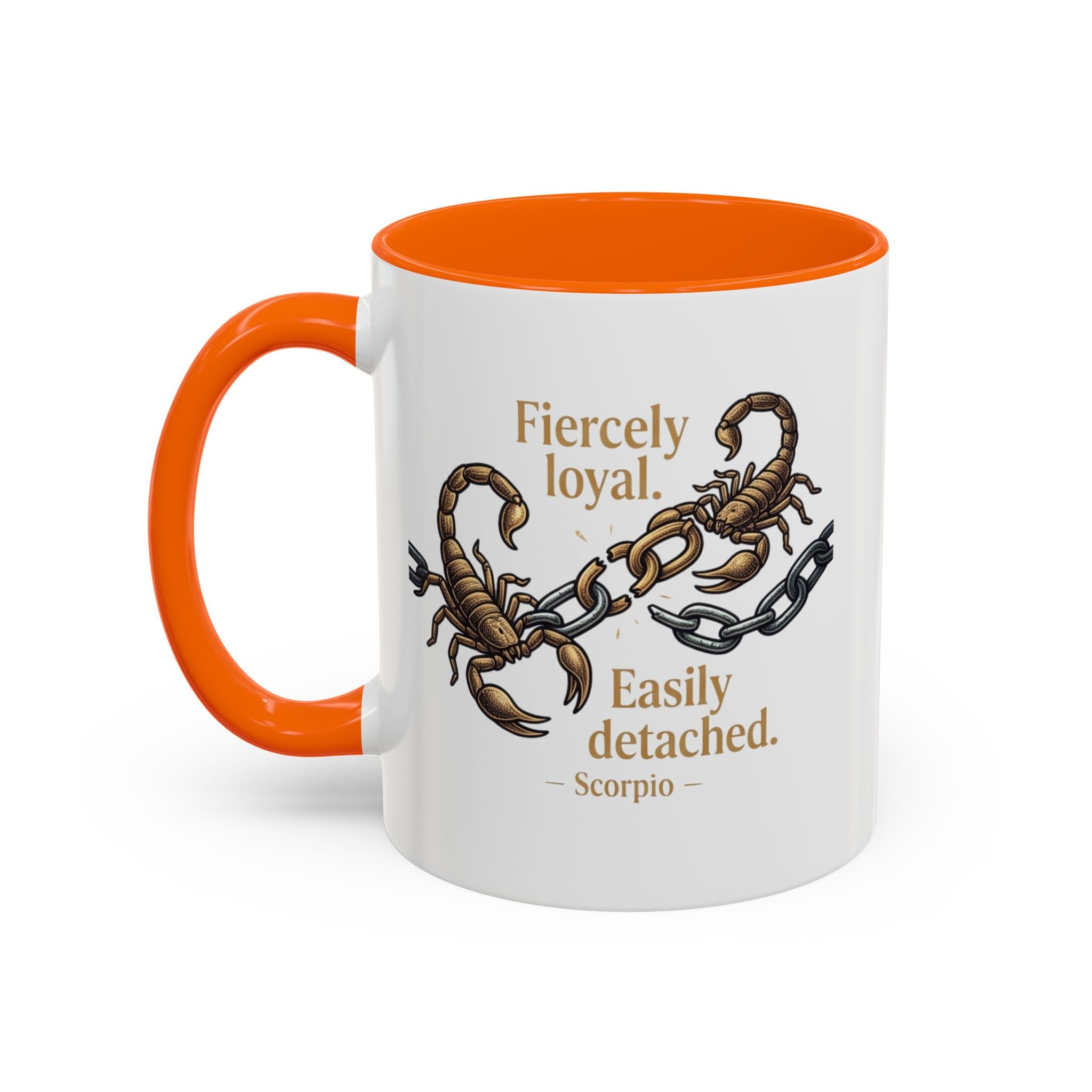 Scorpii Coffee Mug — "Fiercely Loyal, Easily Detached" Accent Mug