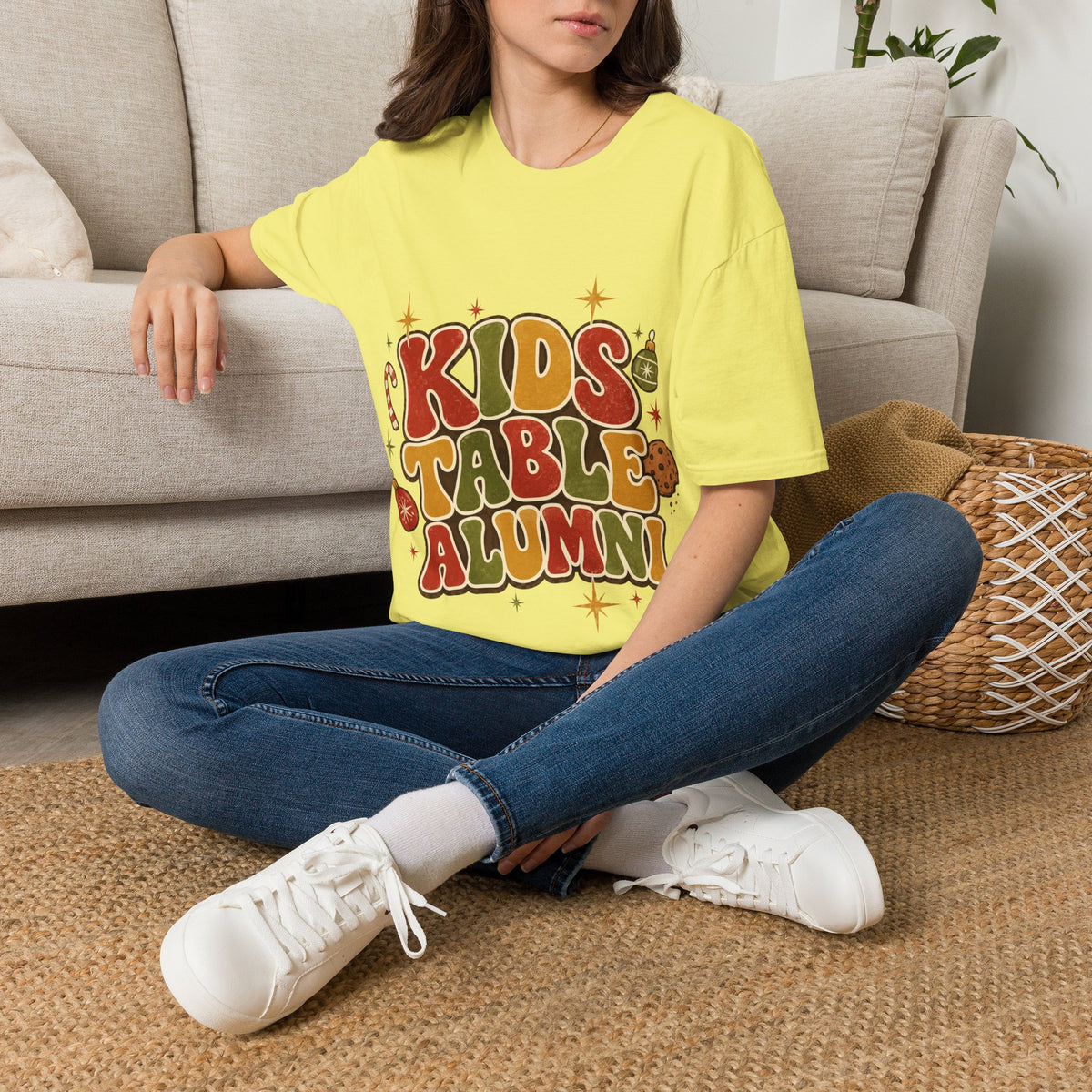Kids Table Alumni T-Shirt — Retro Holiday Family Dinner Tee