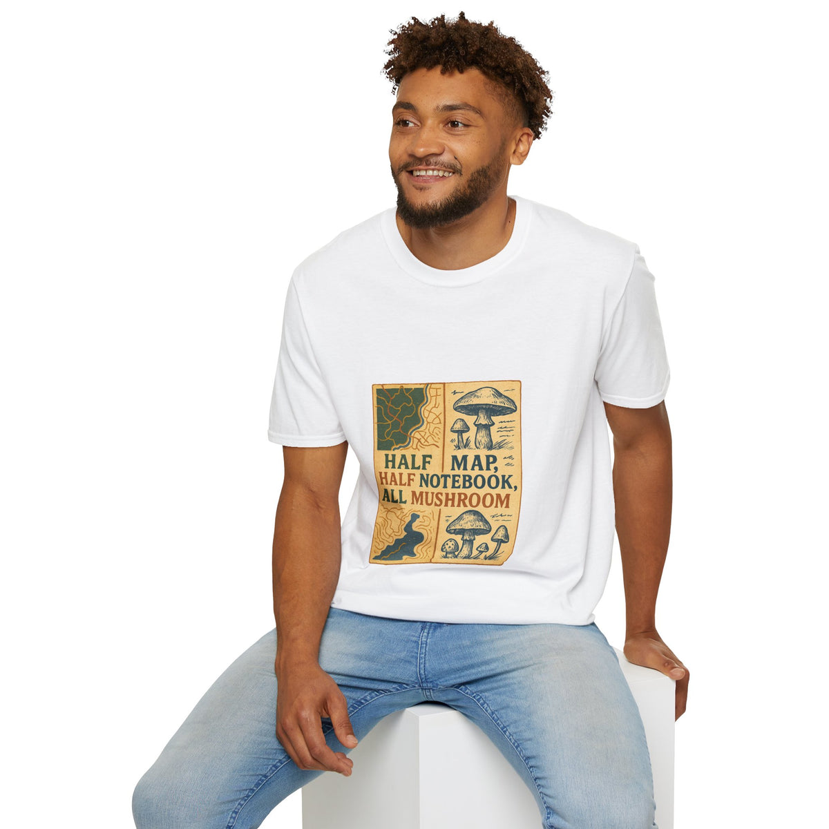 Mushroom Field Guide T-Shirt – Vintage “Half Map, Half Notebook, All Mushroom” Design - Trending Now - October 2026