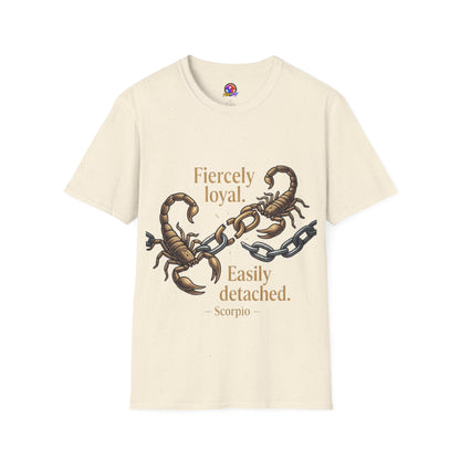 Scorpio T-Shirt — Fiercely Loyal, Easily Detached Zodiac Tee