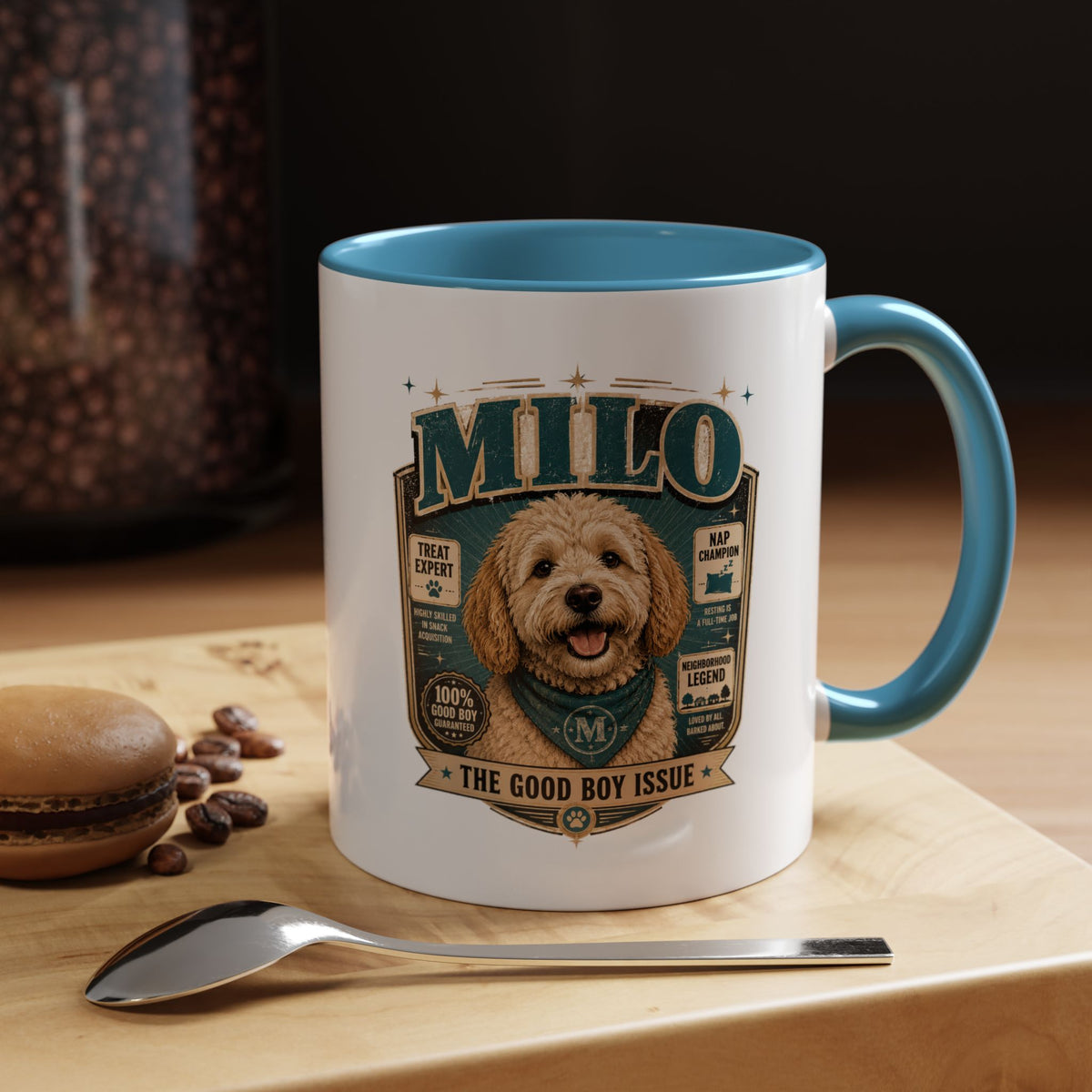 Milo Bailey Dog Dad Mom Accent Coffee Mug