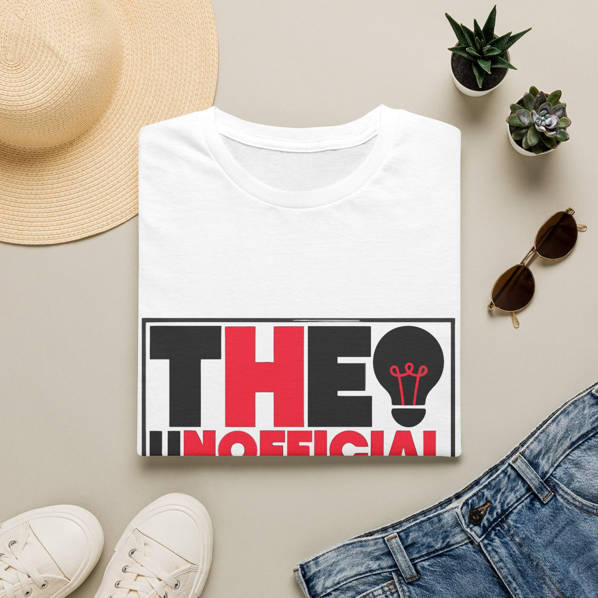 "The Unofficial 2026 Motto" Lightbulb Tee | Red Black Graphic T-Shirt - Trending Now - September 2026